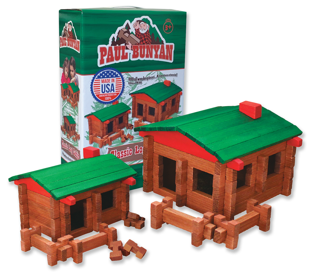 Paul Bunyan 200 pc Log Cabin